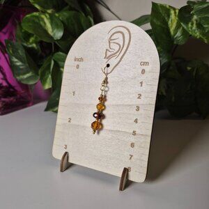 Sunset Orange Upcycled Earrings